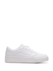 Clarks White Barley Step Youth Shoes - Image 1 of 6