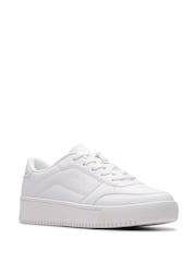 Clarks White Barley Step Youth Shoes - Image 3 of 6