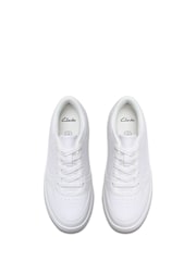 Clarks White Barley Step Youth Shoes - Image 4 of 6