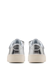 Clarks Silver Barley Step Kids Trainers - Image 5 of 6