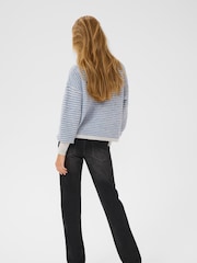 Kaffe Blue KAellery Striped Pullover Jumper - Image 3 of 6