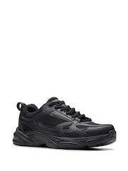 Clarks Black Crafton Move Youth Shoes - Image 3 of 6