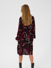 Kaffe Red KAlisette Amber Dress - Image 2 of 6
