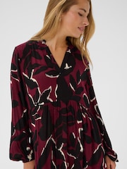 Kaffe Red KAlisette Amber Dress - Image 3 of 6