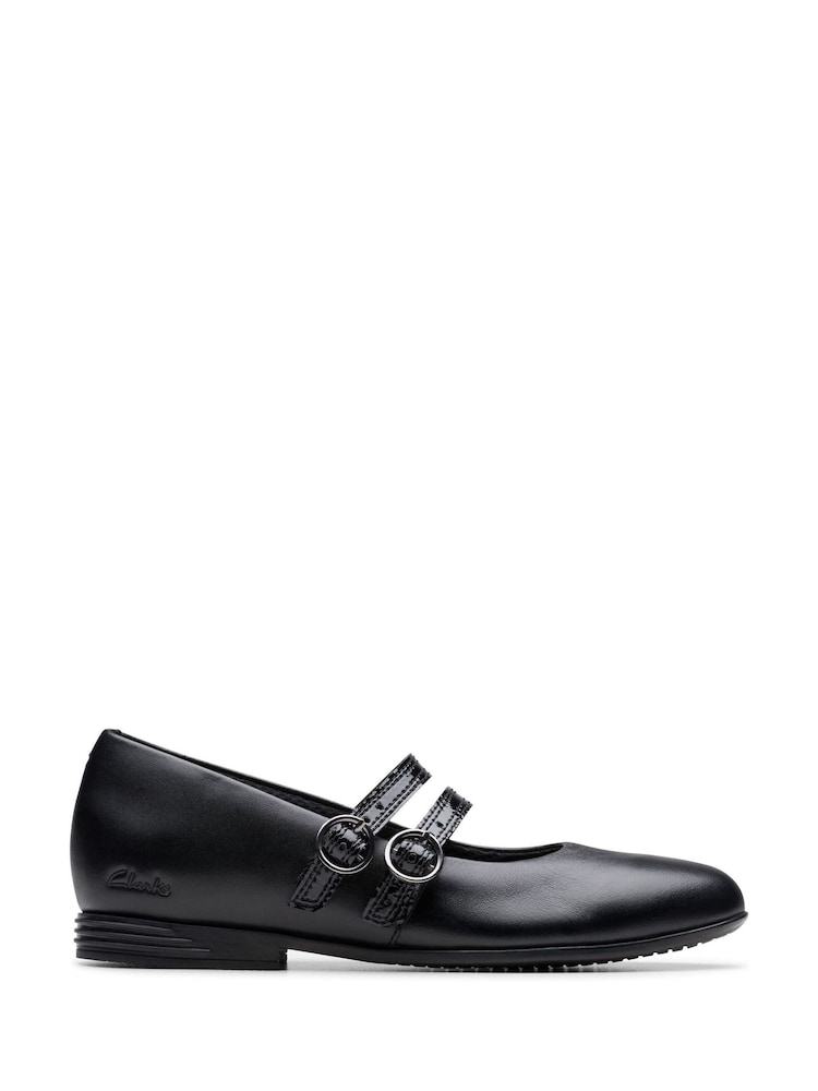 Clarks Black Finja Bar Older Shoes - Image 1 of 6 Clarks Black Finja Bar Older Shoes - Image 1 of 6