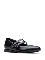 Clarks Black Finja Bar Older Shoes - Image 3 of 6