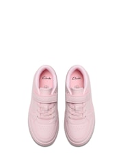 Clarks Pink Barley Step Kids Trainers - Image 4 of 6
