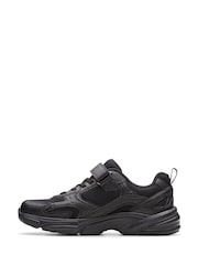 Clarks Black Crafton Move Kids Shoes - Image 2 of 6