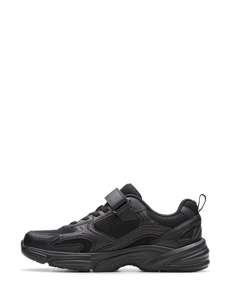 Clarks Black Crafton Move Kids Shoes - Image 2 of 6