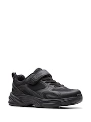 Clarks Black Crafton Move Kids Shoes - Image 3 of 6