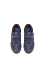 Clarks Blue Jaspen Vibe Kids Trainers - Image 5 of 6
