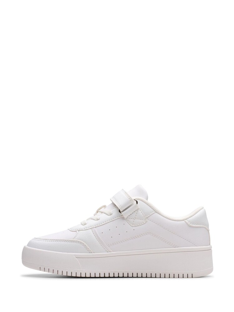 Clarks White Barley Step Kids Shoes - Image 2 of 6 Clarks White Barley Step Kids Shoes - Image 2 of 6