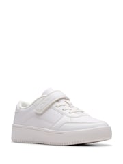 Clarks White Barley Step Kids Shoes - Image 3 of 6