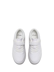 Clarks White Barley Step Kids Shoes - Image 4 of 6
