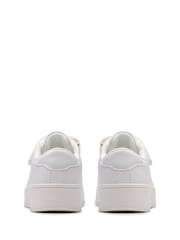 Clarks White Barley Step Kids Shoes - Image 5 of 6