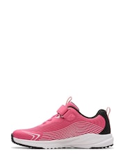 Clarks Pink Deyes Dash Kids Trainers - Image 2 of 6