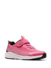 Clarks Pink Deyes Dash Kids Trainers - Image 3 of 6