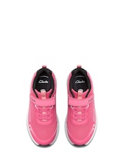 Clarks Pink Deyes Dash Kids Trainers - Image 4 of 6