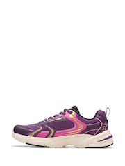 Clarks Purple Crafton Move Youth Trainers - Image 2 of 6