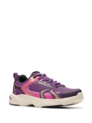Clarks Purple Crafton Move Youth Trainers - Image 3 of 6
