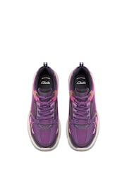 Clarks Purple Crafton Move Youth Trainers - Image 4 of 6