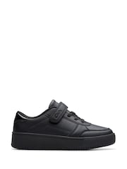 Clarks Black Barley Step Kids Shoes - Image 1 of 6