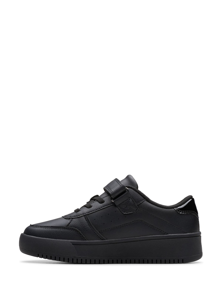 Clarks Black Barley Step Kids Shoes - Image 2 of 6