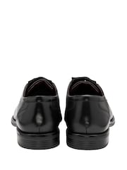 Lotus Black Wide Fit Leather Lace Up Derby Shoes - Image 3 of 4