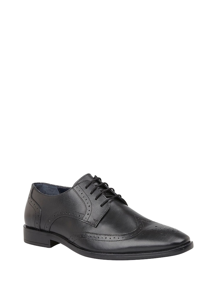 Lotus Black Leather Lace Up Brogues - Image 1 of 4 Lotus Black Leather Lace Up Brogues - Image 1 of 4