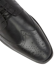 Lotus Black Leather Lace Up Brogues - Image 4 of 4