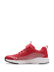 Clarks Red Deyes Dash Kids Trainers - Image 2 of 6