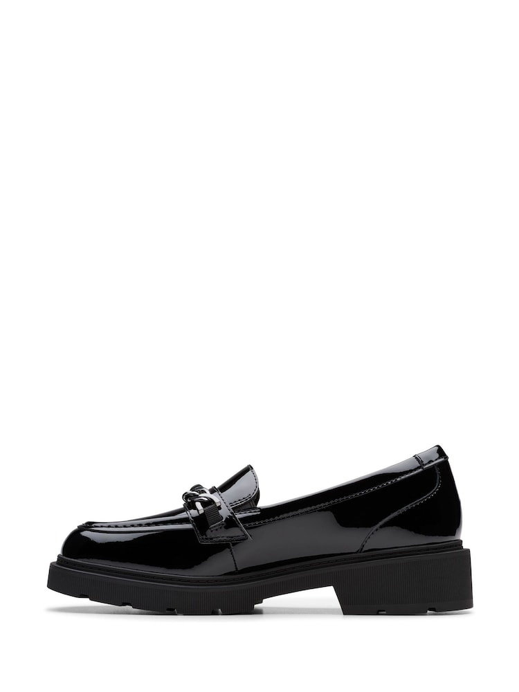 Clarks Black Eris Edge Youth Shoes - Image 2 of 6