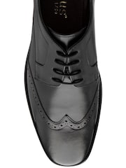 Lotus Black Wide Fit Leather Lace Up Brogues - Image 4 of 4