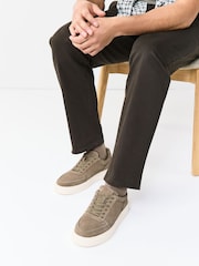 Neutral N. Premium Suede Smart Casual Trainers - Image 2 of 7