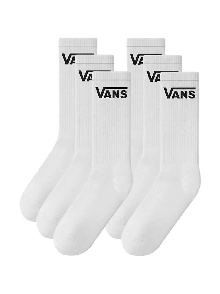 Vans White 3 Pack Socks - Image 1 of 1