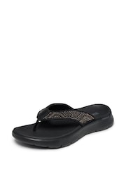 Skechers Black Go Walk Flex Sandals - Image 3 of 6