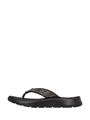 Skechers Black Go Walk Flex Sandals - Image 4 of 6