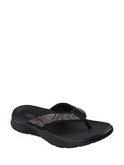 Skechers Black Go Walk Flex Sandals - Image 6 of 6