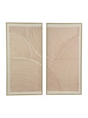 Decoris Set of 2 Canvas Circle Design Wall Art - Image 2 of 2