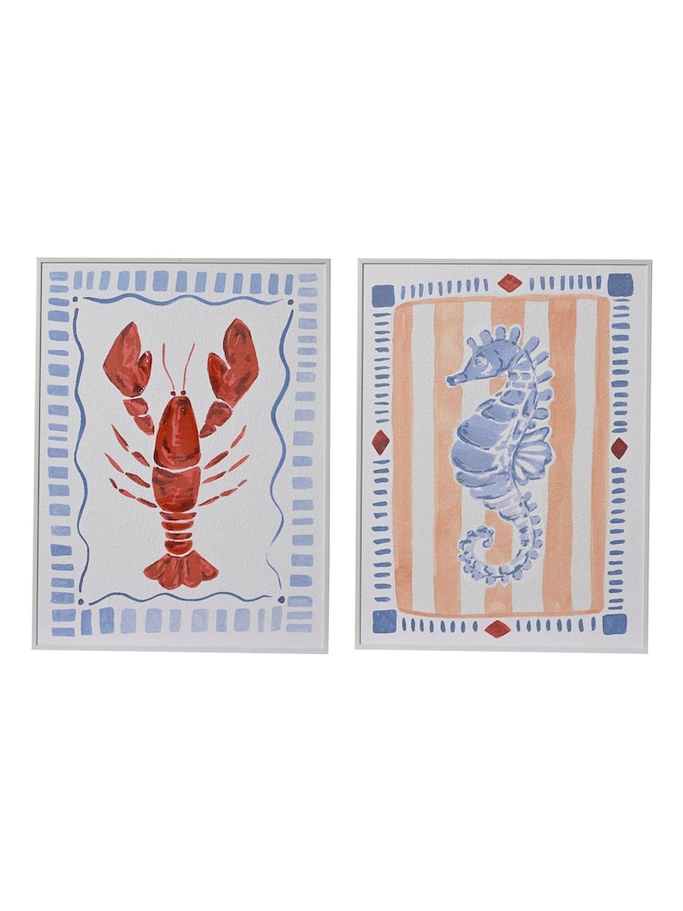 Decoris Set of 2 Lobster Wall Art - Image 2 of 2