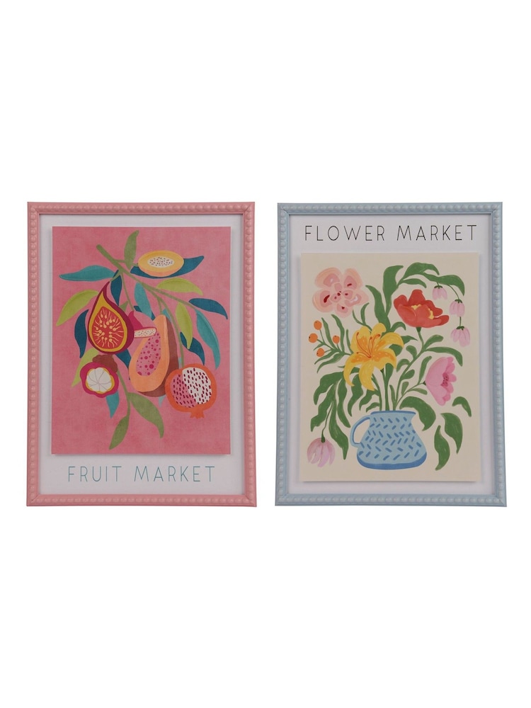 Decoris Set of 2 Flower and Fruit Wall Art - Image 2 of 2