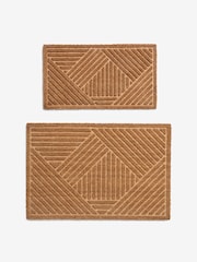 Natural Embossed Stripe Coir Doormat - Image 5 of 5