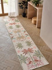 Multi Washable Palm Tropical Runner - Image 1 of 3