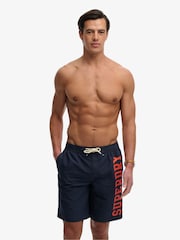 Superdry Blue Logo 19 Board Shorts - Image 1 of 6