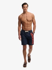 Superdry Blue Logo 19 Board Shorts - Image 3 of 6