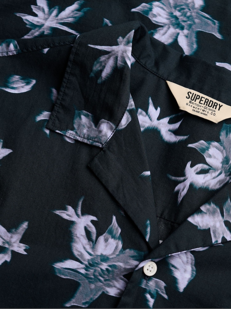 Superdry Blue Cabana Print Short sleeve Shirt - Image 6 of 6