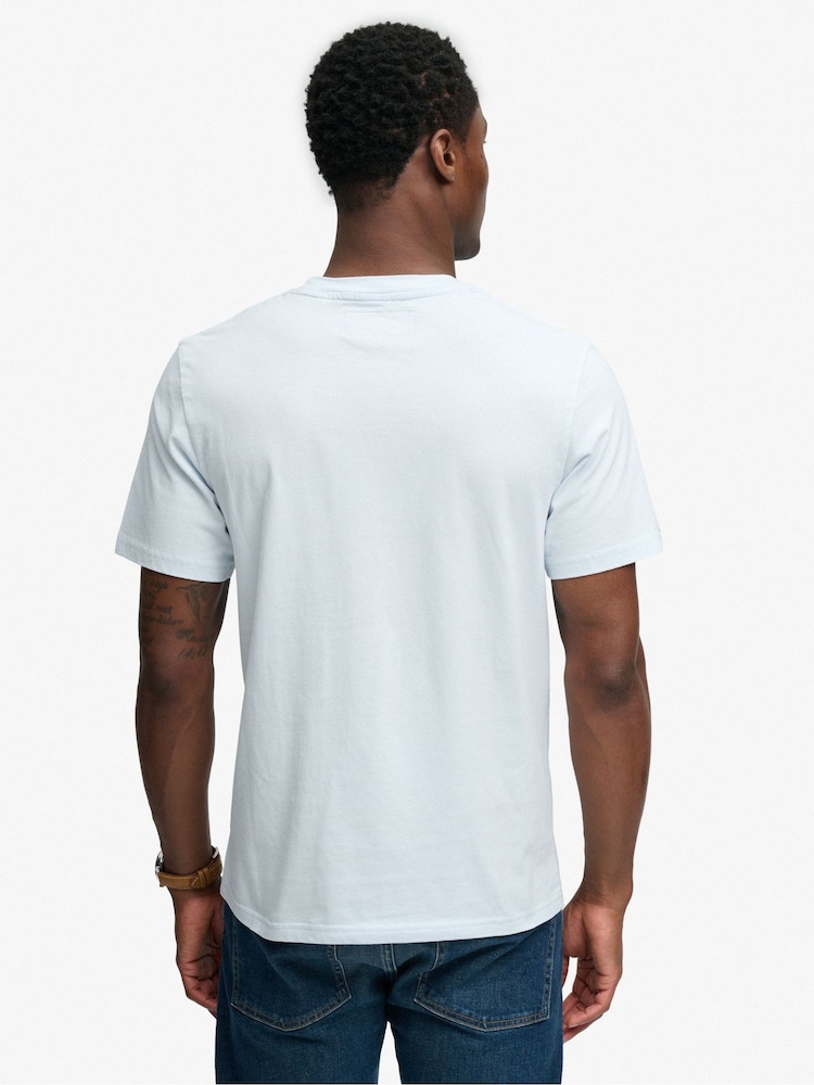 Superdry Blue Lo-fi Dockside T-Shirt - Image 2 of 6