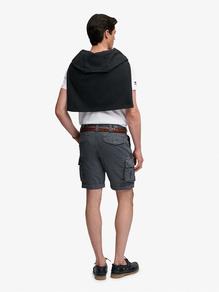 Superdry Magma Slate Grey Core Cargo Shorts - Image 2 of 5
