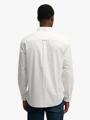 Superdry White Essentials Oxford Shirt - Image 6 of 7
