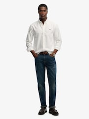 Superdry White Essentials Oxford Shirt - Image 3 of 6
